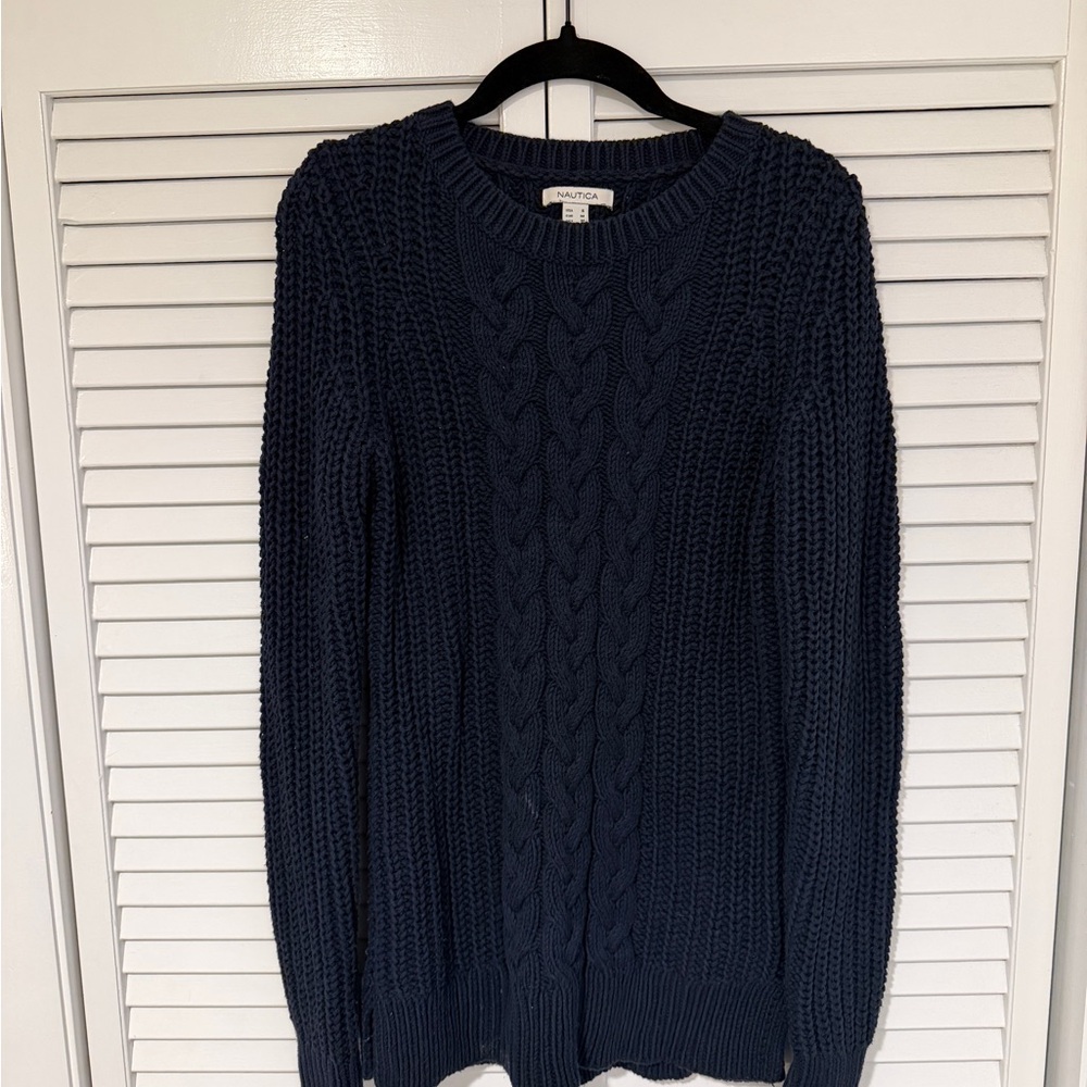 Nautica Dark Blue Knit Sweater